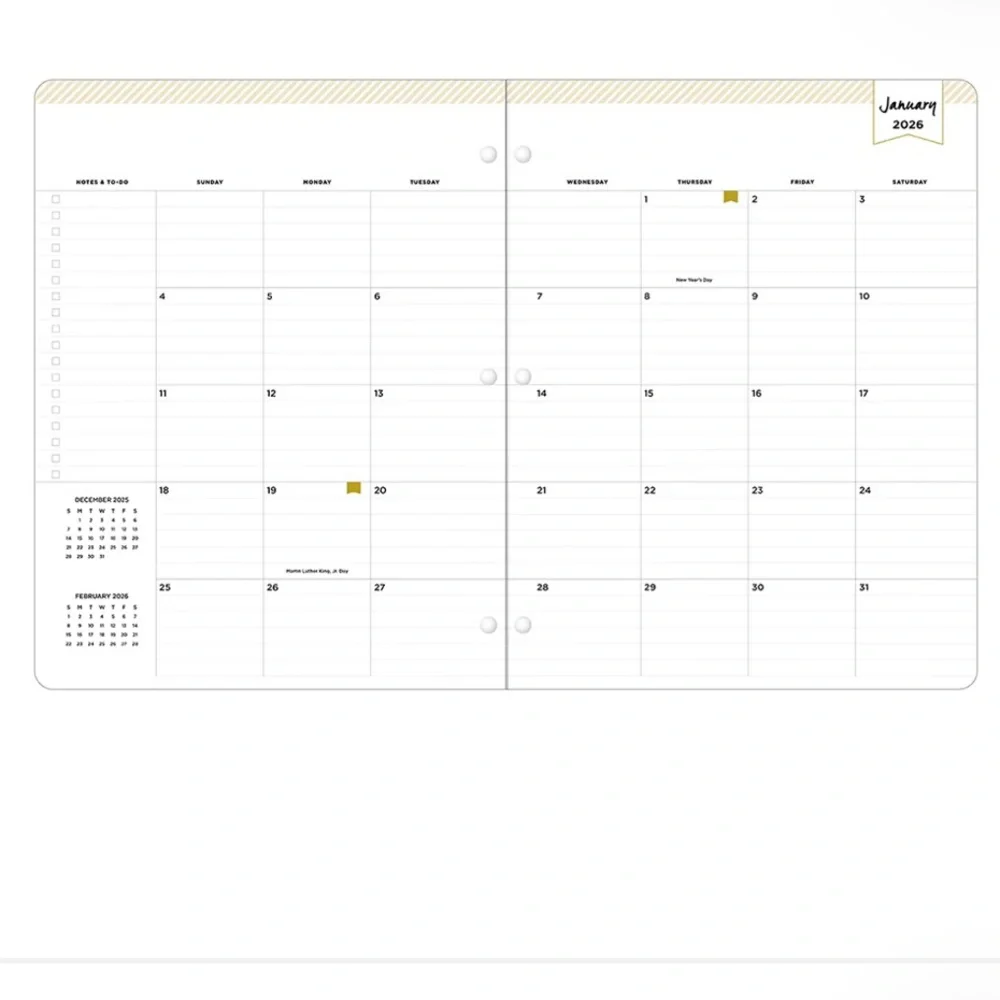 ✅ 5 for $25 - 24 Month Planning Calendar 2026 to 2027, Blue Sky